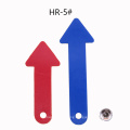 Hr5 60 mm Customized Shape Plastic Blue Hour Red Minute Clock Hands